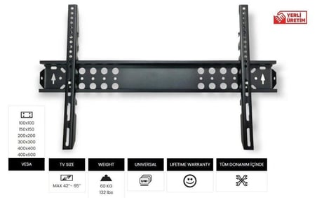 VONTECH VT 42 S SABİT ASKI APARATI (42"-65")