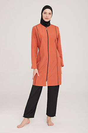 Paraşüt Tam Kapalı Tesettür Mayo Beny 9075 Tarçın Remsa Mayo | M