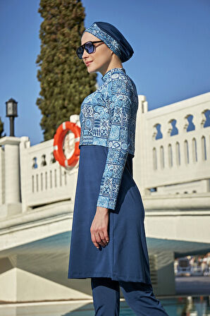 Remsa Mayo Likralı Tam Kapalı Mayo 4lü Set R068 Lamia | XXL