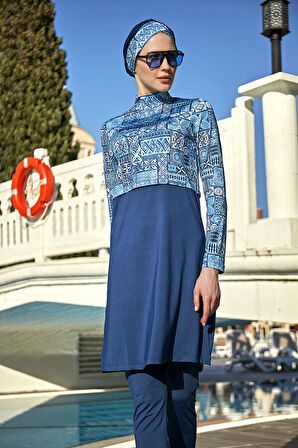 Remsa Mayo Likralı Tam Kapalı Mayo 4lü Set R068 Lamia | L