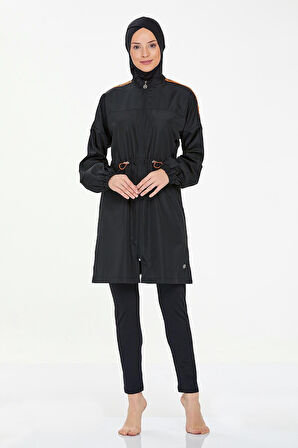 Tam Kapalı Tesettür Mayo Teressa 8267 Siyah | L