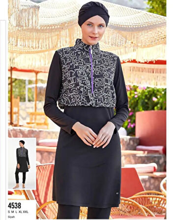 Adasea 4538 Zeyden Tam Boy Tasarım Tesettür Mayo