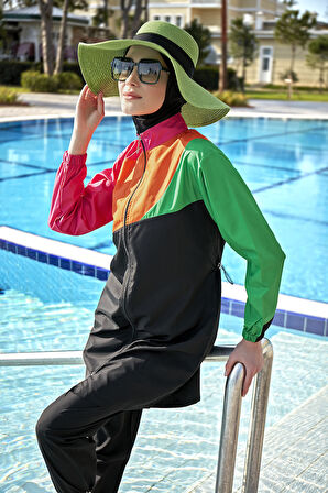 Remsa Paraşüt Tam Kapalı Tesettür Mayo R121 Cansu | 3XL