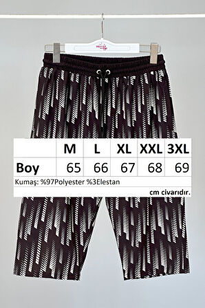 Remsa Erkek Havuz Deniz Uzun Kapri Şort Mayo RK004 Siyah | 3XL