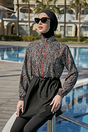 Remsa Tam Kapalı Tesettür Mayo R120 Dilay | S