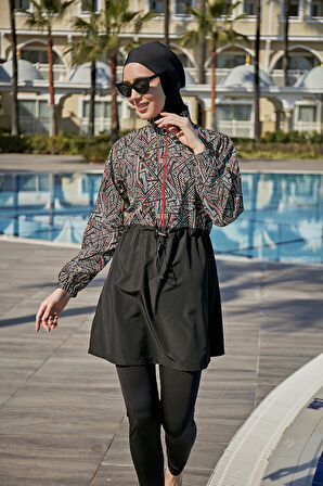 Remsa Tam Kapalı Tesettür Mayo R120 Dilay | S