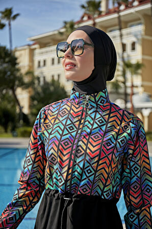 Remsa Tam Kapalı Tesettür Mayo R119 Rana | S