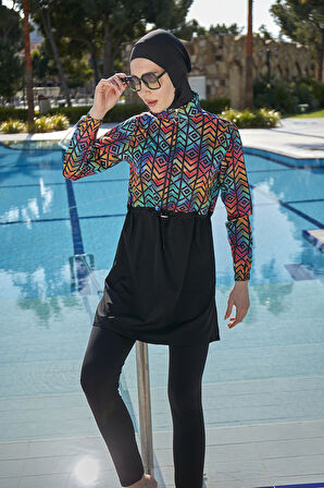 Remsa Tam Kapalı Tesettür Mayo R119 Rana | S