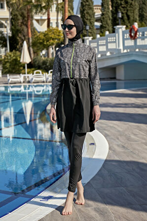 Remsa Tam Kapalı Tesettür Mayo R118 Hande | XL