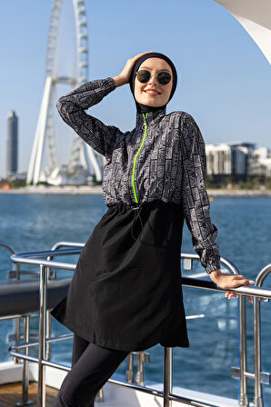 Remsa Tam Kapalı Tesettür Mayo R118 Hande | XL