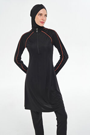 Reglan Kol Likralı Tam Kapalı Tesettür Mayo 3129 Siyah06 | M