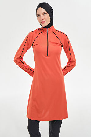 Reglan Kol Likralı Tam Kapalı Tesettür Mayo 3129 Tarçın | M