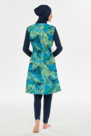 Tam Kapalı Tesettür Mayo 3309 Koyu Lacivert | M