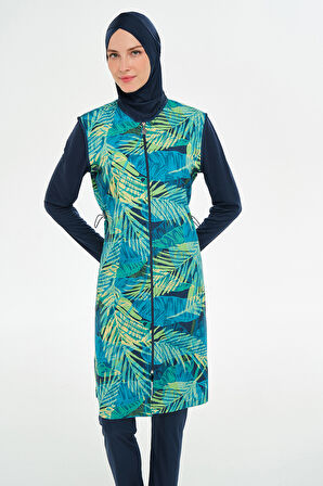 Tam Kapalı Tesettür Mayo 3309 Koyu Lacivert | XXL