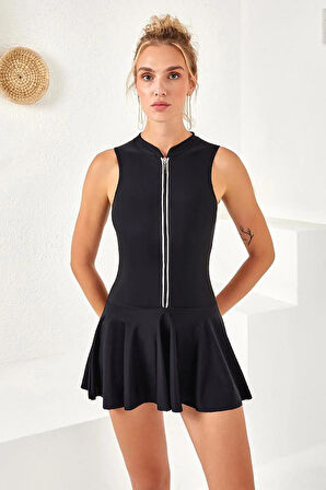 LAPİENO 254160 ÖNÜ FERMUARLI ETEKLİ MAYO