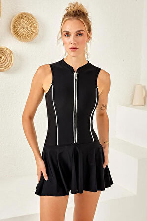 LAPİENO 254160 ÖNÜ FERMUARLI ETEKLİ MAYO