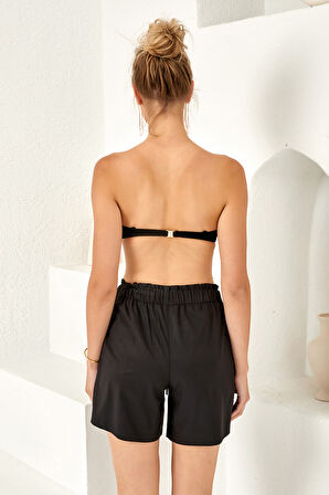 UV Korumalı Kadın Havuz Deniz Şort Mayo 4409 Siyah03 | S