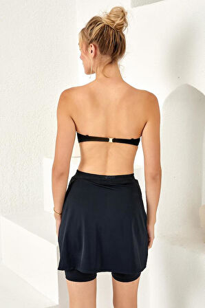 LAPİENO 254414 KADIN Uzun Şortlu Etek