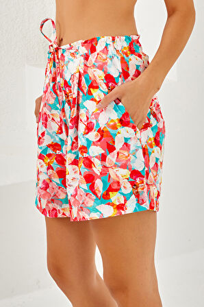 UV Korumalı Kadın Havuz Deniz Şort Mayo 4410 Pembe | S