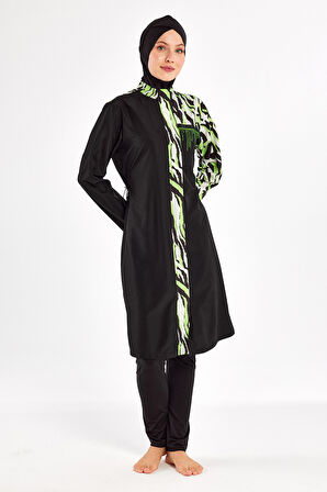 Tam Kapalı Tesettür Mayo 1406 Siyah02 | XL