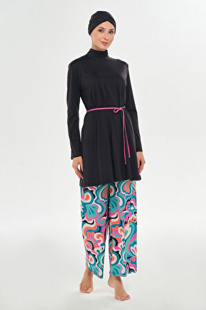 Maresiva Nyla  Uzun Kollu Pareolu Tesettür Mayo 252112 