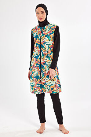 Tam Kapalı Tesettür Mayo 2304 Siyah | M