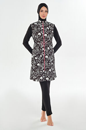 Tam Kapalı Tesettür Mayo 2306 Siyah | S