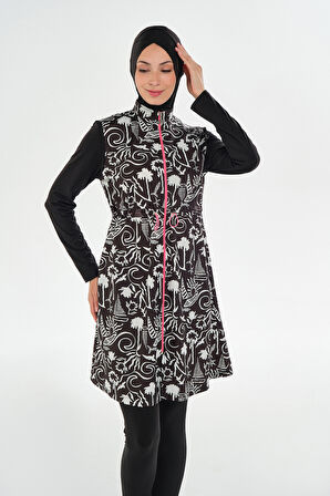 Tam Kapalı Tesettür Mayo 2306 Siyah | XXL