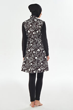 Tam Kapalı Tesettür Mayo 2306 Siyah | XXL