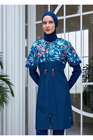 Maresiva 252308 Vela Lacivert Tam Boy Tesettür Mayo