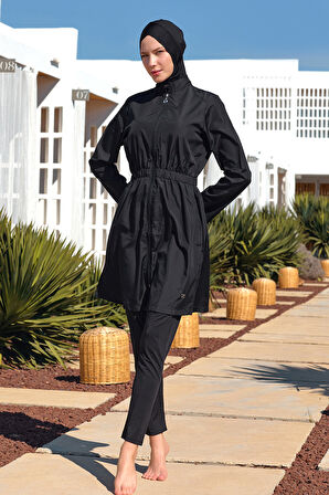 Tam Kapalı Tesettür Mayo 2404 Siyah02 | XL