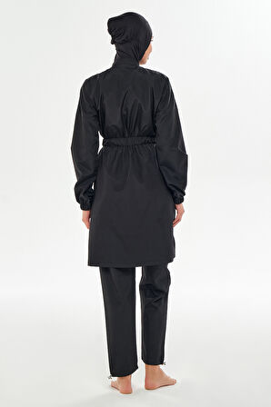 Paraşüt Tam Kapalı Tesettür Mayo 2504 Siyah | XL