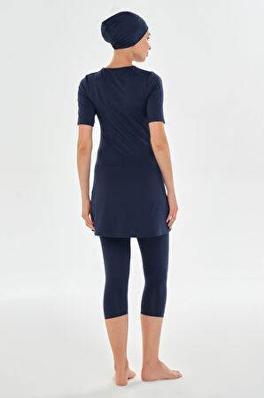 Maresiva 0572 Walt Battal Kısa Kollu Tesettür Mayo 252606-P 