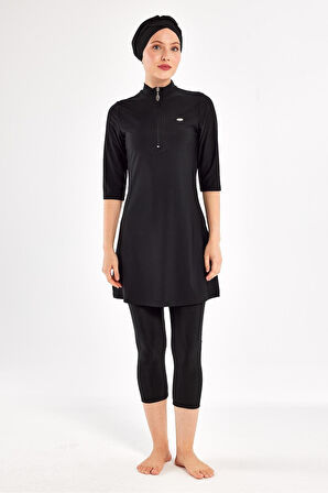 Adasea Anda Battal Yarım Kollu Tesettür Mayo 251601-P 