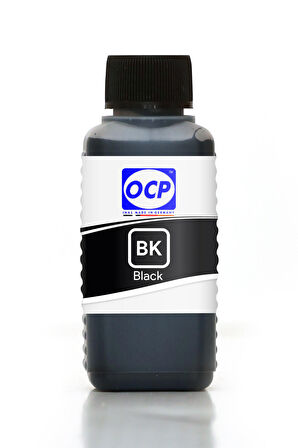 OCP HP Apollo P1250i Uyumlu Yazıcı Mürekkebi 100ml BK Black Siyah Dye
