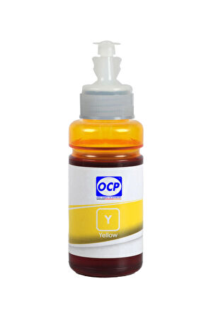 OCP Epson EcoTank L3260 Uyumlu Yazıcı Mürekkebi 70ml Y Yellow Sarı Dye