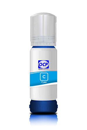 OCP Epson EcoTank L6460 Uyumlu Yazıcı Mürekkebi 70ml C Cyan Mavi Pigment