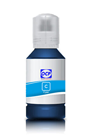 OCP Epson EcoTank L8160 Uyumlu Yazıcı Mürekkebi 140ml C Cyan Mavi Dye