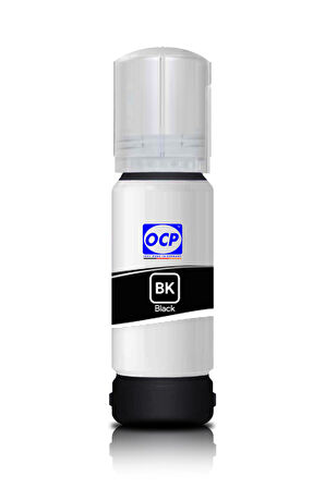 OCP Epson EcoTank ET-2856 Uyumlu Yazıcı Mürekkebi 70ml BK Black Siyah Pigment