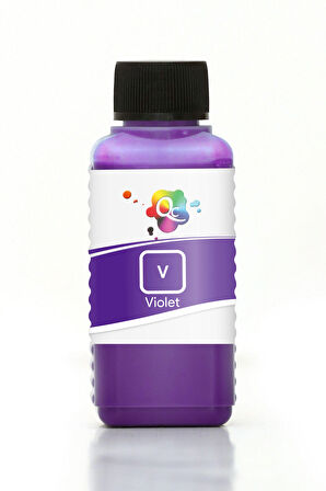 QC Canon PFI-2300 Kartuş Mürekkebi 100ml V Violet Mor Pigment