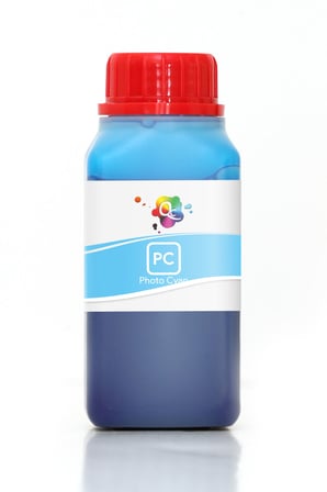 QC Canon imagePROGRAF PRO-6100S Uyumlu Yazıcı Mürekkebi 250ml PC Photo Cyan Foto Mavi Pigment