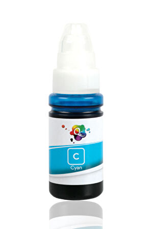 QC Canon Pixma G3460 Uyumlu Yazıcı Mürekkebi 70ml C Cyan Mavi Dye