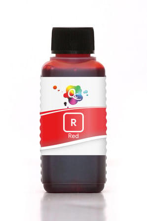 QC Canon Pixma G650 Uyumlu Yazıcı Mürekkebi 100ml R Red Kırmızı Dye