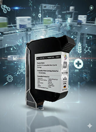 QC HP 45 Wolke Videojet QCW6600 Muadil Plotter Kartuş