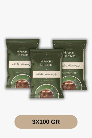 Hakkı Efendi Menengiç Kahvesi 100 gr x 3’lü Paket| Yumuşak İçimli ve Zengin Aromalı 