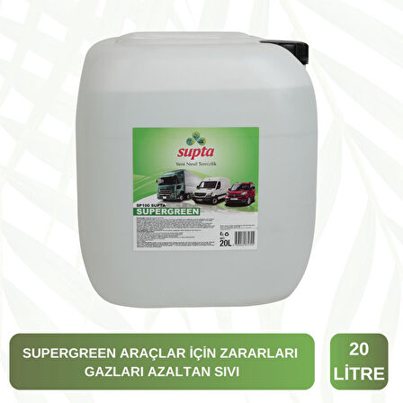 Supta Supergreen Dizel Araçlar Için Emisyon Düşürücü Yakıt Katkısı Euro 4/5/6 20 LT 