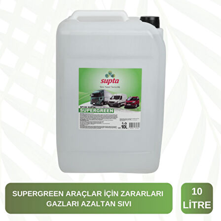 Supta Supergreen Dizel Araçlar Için Emisyon Düşürücü Yakıt Katkısı Euro 4/5/6 10 LT 