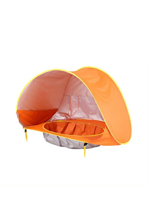 Bebek Havuzlu Plaj Çadırı, 50+ UPF UV Korumalı Su Geçirmez Çocuk Çadırı