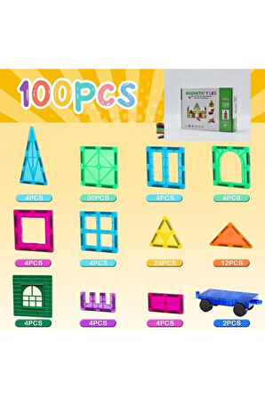 Montessori 3D Manyetik Yapı Taşları Çocuklar İçin ABS Çevre Dostu Mıknatıs Yapı Taşları