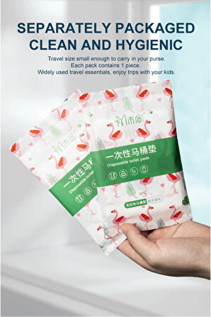 Hijyenik Kullan-at Klozet Kapağı Örtüsü 10 lu Paket